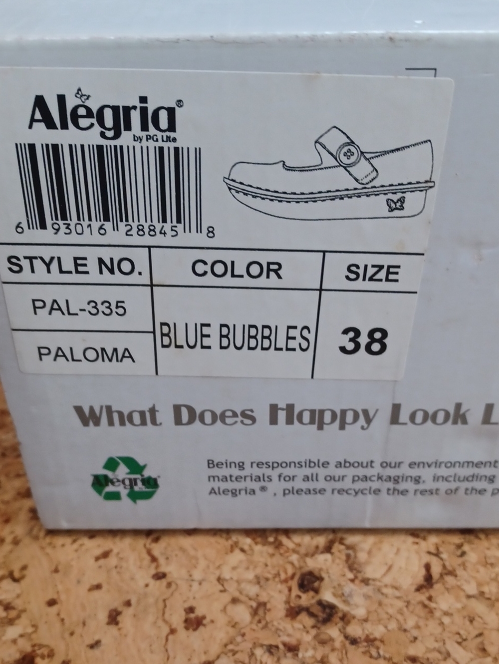 Alegria Women's Blue Bubbles Leather Paloma Mary Jane Clogs Size 8.5 NIB - Picture 7 of 8